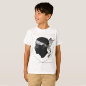 コルシカフランスの紋章付き外衣 Tシャツ (正面フル)