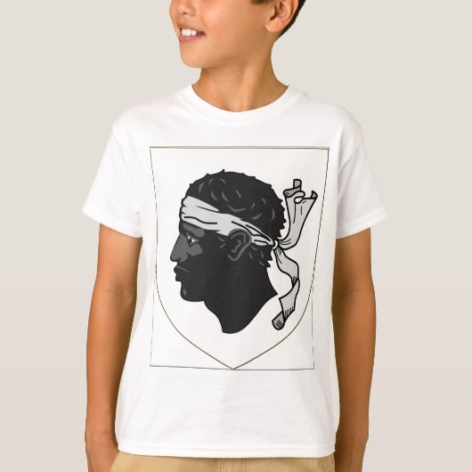 コルシカフランスの紋章付き外衣 Tシャツ (正面)