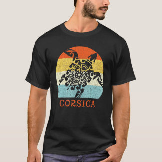 コルシカヴィンテージレトロタートルヨーロッパバカット Tシャツ