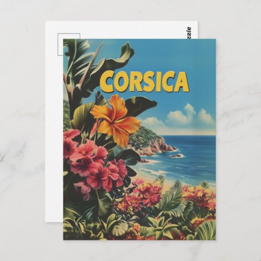 コルシカヴィンテージ ポストカード (正面/裏面)