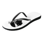 コルシカ国旗と大人のスリムなストラップ,フランス ビーチサンダル (アングル)