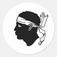 コルシカ国旗のシール