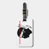 コルシカ国旗の荷物タグ ラゲッジタグ (正面縦)