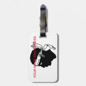 コルシカ国旗の荷物タグ ラゲッジタグ (裏面縦)