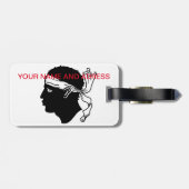 コルシカ国旗の荷物タグ ラゲッジタグ (裏面横)