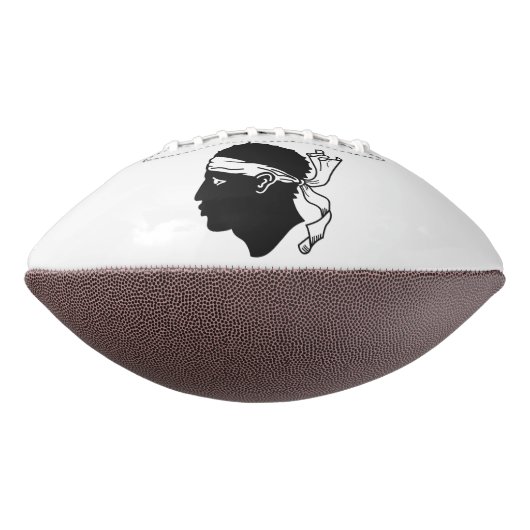 コルシカ国旗を持つアメリカンフットボール アメリカンフットボール (回転270)