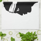 コルシカ国旗を持つキッチンタオル キッチンタオル (折り畳み)