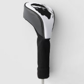 コルシカ国旗を持つゴルフドライバーカバー ゴルフヘッドカバー (アングル)