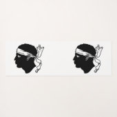 コルシカ国旗を持つヨガマット ヨガマット (裏面(横))