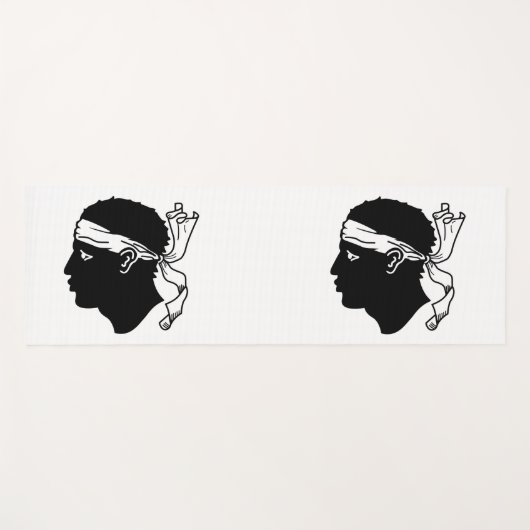 コルシカ国旗を持つヨガマット ヨガマット (正面(横))