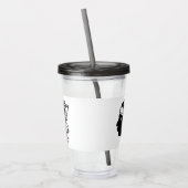 コルシカ国旗を持つ愛国的なアクリル製タンブラー アクリルタンブラー (左)