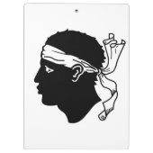 コルシカ国旗を持つ愛国的なクリップボード クリップボード (裏面)