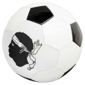 コルシカ国旗を持つ愛国的なサッカーボール サッカーボール (3/4)