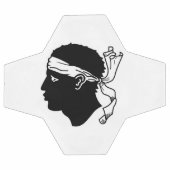 コルシカ国旗を持つ愛国的なサッカーボール サッカーボール (フラット)