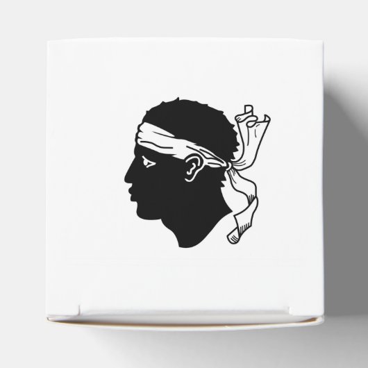 コルシカ国旗を持つ愛国的な優遇箱 フェイバーボックス (上部)