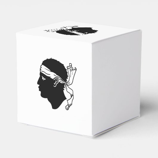 コルシカ国旗を持つ愛国的な優遇箱 フェイバーボックス (裏面サイド)