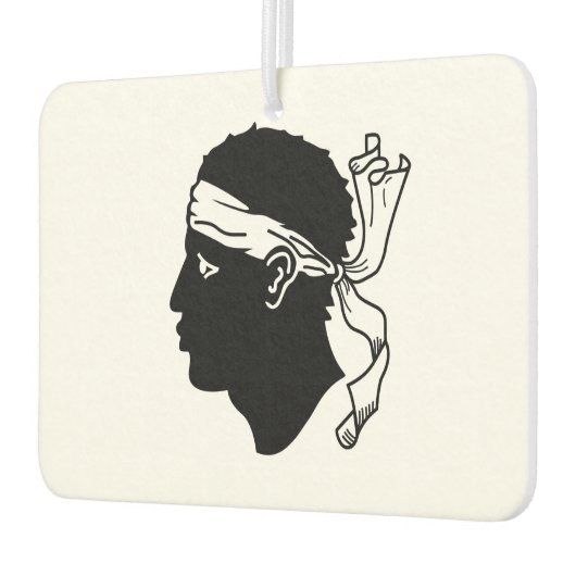 コルシカ国旗を持つ車の空気フレッシュ カーエアーフレッシュナー (左)