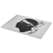 コルシカ国旗を掲げた愛国的な裁断ボード カッティングボード (角)