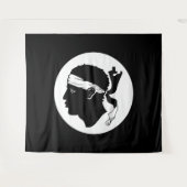 コルシカ国旗タペストリー タペストリー (正面(横))