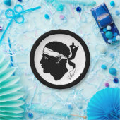 コルシカ国旗紙プレート ペーパープレート (パーティー)