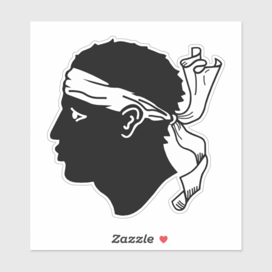 コルシカ国旗 シール (シート)