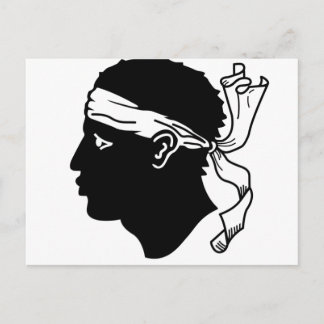 コルシカ国旗 ポストカード