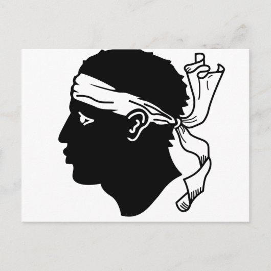 コルシカ国旗 ポストカード (正面)