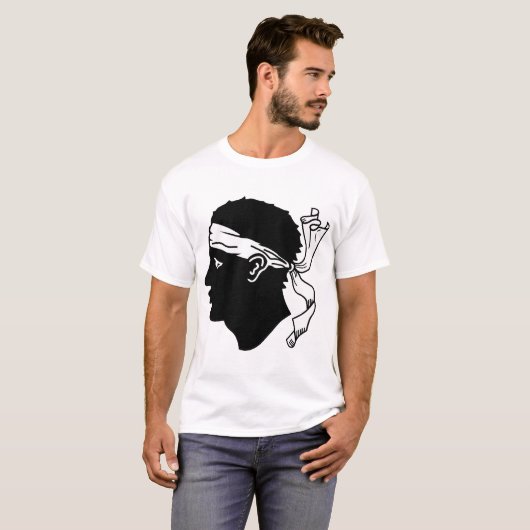 コルシカ国旗 Tシャツ (正面フル)