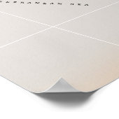 コルシカ島のイラスト地図 ポスター (角)