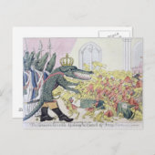 コルシカ島のワニ ポストカード (正面/裏面)