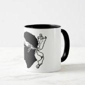 コルシカ島の国旗を持つ青いコンボマグカップ マグカップ (正面右)