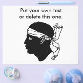 コルシカ島の旗がプリントされたフライヤー フランス チラシ (シングル)