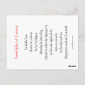 コルシカ島の聖ジュリア ポストカード (裏面)