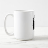 コルシカ島フランスコルセ州旗の毛頭 コーヒーマグカップ (左)