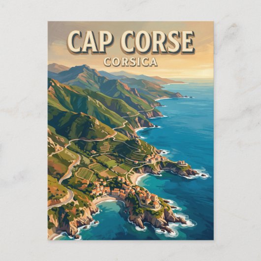 コルシカ島北端フランス ポストカード (正面)