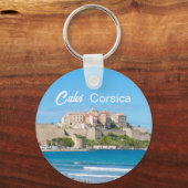コルシカ・カルビ城塞の写真 キーホルダー (裏面)