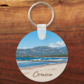 コルシカ・フランスビーチ・山山写真土産 キーホルダー (裏面)