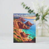 コルシカ フランス カランシュ 旅行 ポストカード (スタンド正面)
