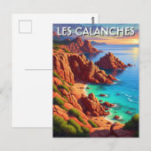 コルシカ フランス カランシュ 旅行 ポストカード (正面/裏面)