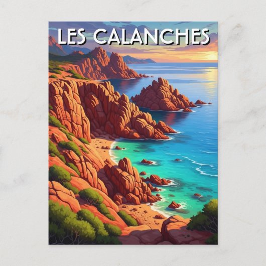 コルシカ フランス カランシュ 旅行 ポストカード (正面)