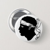 コルシカ、フランス 缶バッジ (正面&裏面)