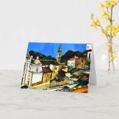 コルシカ・ベルゴデーレ教会 カード (黄色い花)