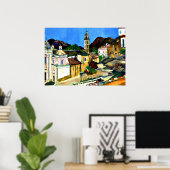 コルシカ・ベルゴデーレ教会 ポスター (ホームオフィス)