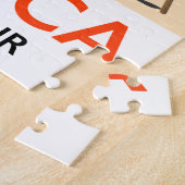 コルシカ「航空旅行」ヴィンテージビーチポスター ジグソーパズル (側面)