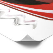 コルスクリューレッドスティレット靴プリント ポスター (角)