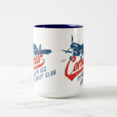 コルセア戦闘機飛行機MAG ツートーンマグカップ (中央)