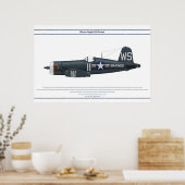 コルセアUSA VMF-323 ポスター (キッチン)