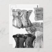 コルセットとさらにコルセット ポストカード (正面/裏面)