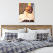 コルセットの女性(Federico Zandomenegi著) キャンバスプリント (インサイチュ (寝室))