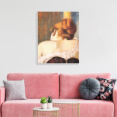 コルセットの女性(Federico Zandomenegi著) キャンバスプリント (インサイチュ (リビング))